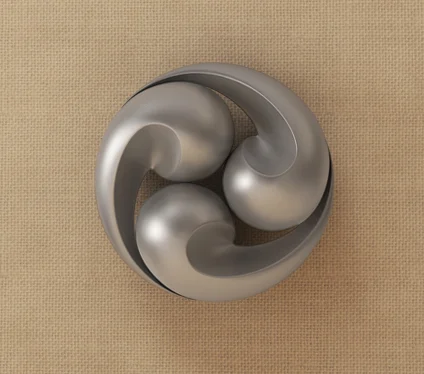 Original 3D render of the left Three Tears sculptural form