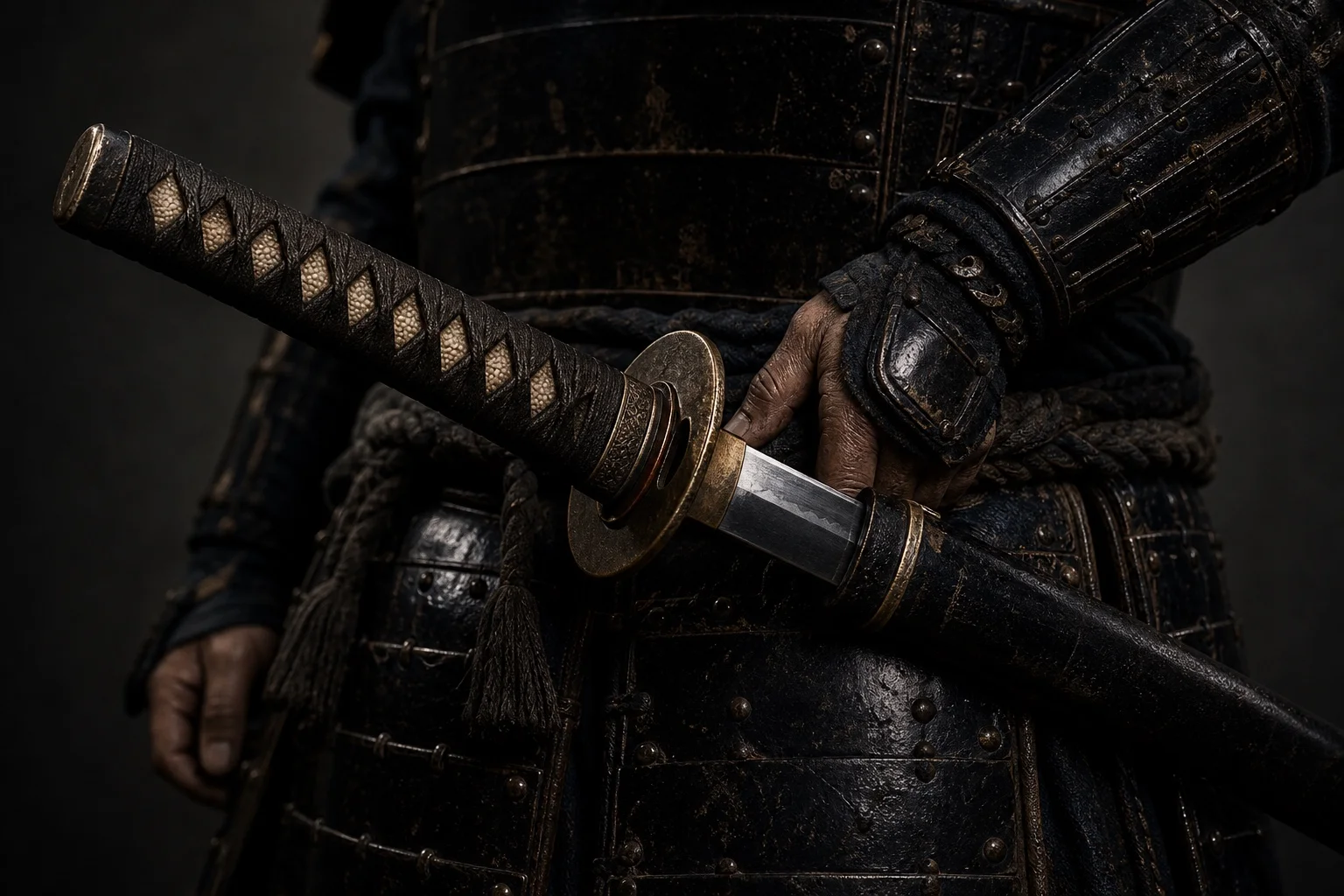 Yuto katana closeup
